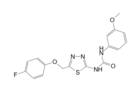 N-{5-[(4-fluorophenoxy)methyl]-1,3,4-thiadiazol-2-yl}-N'-(3-methoxyphenyl)urea