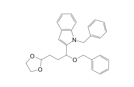 N-Benzyl-2-[3'-(1",3"-dioxolan-2"-yl)-1'-(benzyloxy)propyl]-indole
