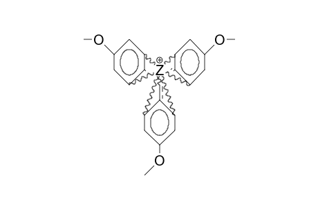 Tri-P-methoxy-phenyl-carbenium cation