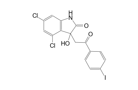 4,6-dichloro-3-hydroxy-3-[2-(4-iodophenyl)-2-oxoethyl]-1,3-dihydro-2H-indol-2-one