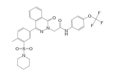 2-[1-keto-4-(4-methyl-3-piperidinosulfonyl-phenyl)phthalazin-2-yl]-N-[4-(trifluoromethoxy)phenyl]acetamide