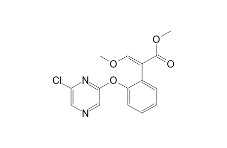 Benzeneacetic acid, 2-[(6-chloropyrazinyl)oxy]-alpha-(methoxymethylene)-, methyl ester, (E)-
