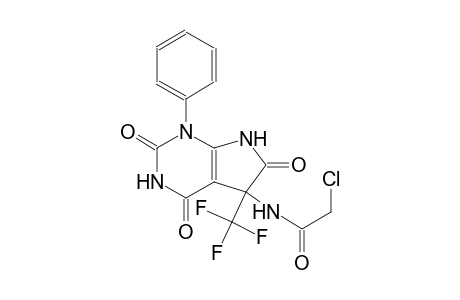 2-chloro-N-[2,4,6-trioxo-1-phenyl-5-(trifluoromethyl)-2,3,4,5,6,7-hexahydro-1H-pyrrolo[2,3-d]pyrimidin-5-yl]acetamide