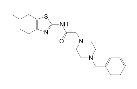 2-(4-benzyl-1-piperazinyl)-N-(6-methyl-4,5,6,7-tetrahydro-1,3-benzothiazol-2-yl)acetamide