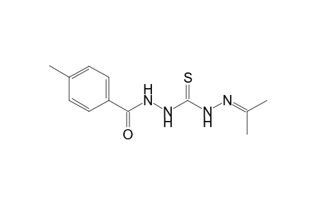 4-Methyl-N-(2-(propan-2-ylidene)hydrazine-carbonothioyl)-benzohydrazide