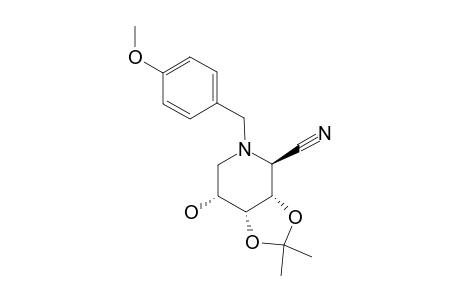 2,6-DIDEOXY-2,6-IMINO-3,4-O-ISOPROPYLIDENE-2-N-(4-METHOXYBENZYL)-D-ALLONONITRILE