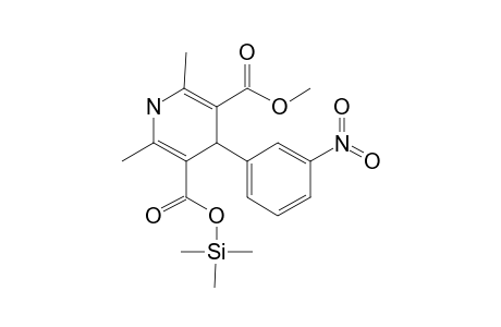 5-(Methoxycarbonyl)-2,6-dimethyl-4-(3-nitrophenyl)-1,4-dihydropyridine-3-carboxylic acid, tms