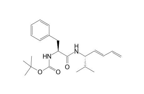 {(S)-1-[(E)(S)-1-Isopropylpenta-2,4-dienylcarbomoyl}-2-phenylethyl}carbamic acid t-butyl ester