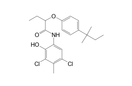 Butanamide, N-(3,5-dichloro-2-hydroxy-4-methylphenyl)-2-[4-(1,1-dimethylpropyl)phenoxy]-