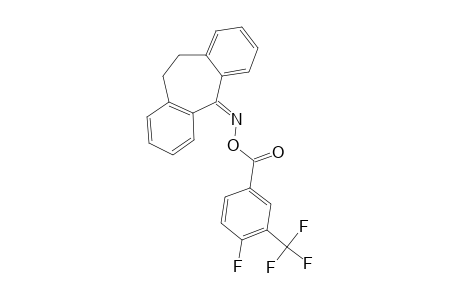 O-(4-FLUORO-3-TRIFLUOROMETHYL-BENZOYL)-5-OXIMINO-10,11-DIHYDRO-5H-DIBENZO-[A,D]-CYCLOHEPTENE