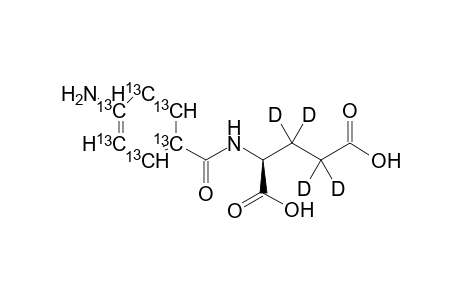 [1,2,3,4,5,6-13C6,3',3',4',4'-2H4]-p-Aminobenzoyl-L-glutamic acid