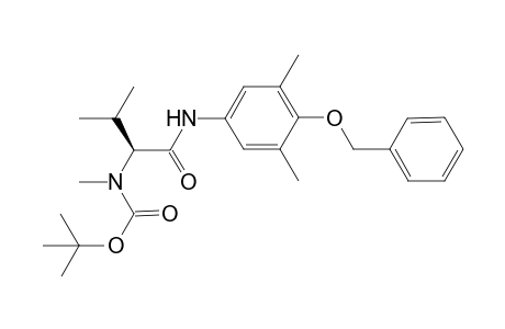 (S)-(-)-N-(tert-Butoxycarbonyl-N-methyl-N-[1-[N'-(4-benzyloxy-3,5-dimethylphenylamino]-1-oxo-3-methylbut-2-yl]amide