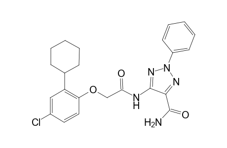 5-[2-(4-chloranyl-2-cyclohexyl-phenoxy)ethanoylamino]-2-phenyl-1,2,3-triazole-4-carboxamide