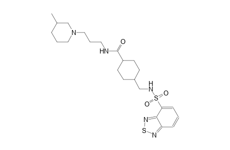 cyclohexanecarboxamide, 4-[[(2,1,3-benzothiadiazol-4-ylsulfonyl)amino]methyl]-N-[3-(3-methyl-1-piperidinyl)propyl]-