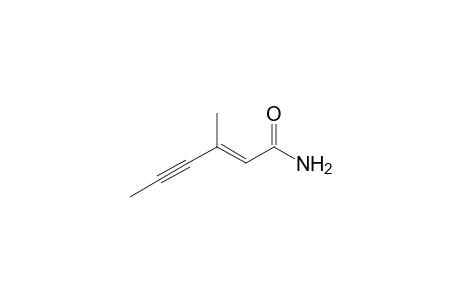 (E)-3-Methyl-2-hexen-4-ynamide