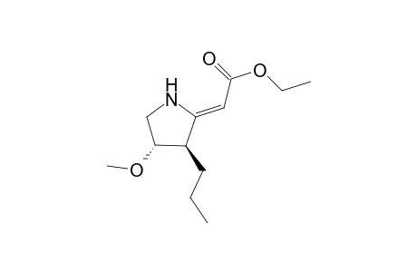 (4-Methoxy-3-propylrrolidin-2-ylidene)acetic acid ethyl ester