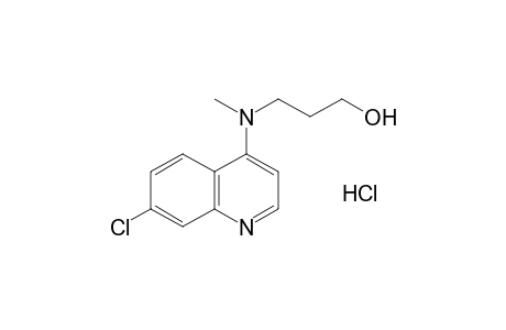 3-[(7-chloro-4-quinolyl)methylamino]-1-propanol, hydrochloride