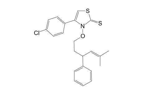 4-(p-Chlorophenyl)-N-[5'-methyl-3'-phenyl-4'-hexen-1'-yloxy]thiazole-2(3H)-thione