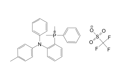 P,P-DIMETHYL-P-PHENYL-P-2-[(N-PHENYL-N-4-METHYLPHENYL)-AMINO]-PHENYL-PHOSPHONIUM-TRIFLATE