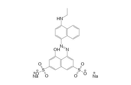 2,7-Naphthalenedisulfonic acid, 4-[[4-(ethylamino)-1-naphthalenyl]azo]-5-hydroxy-, disodium salt