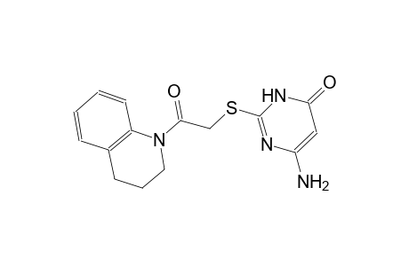 6-amino-2-{[2-(3,4-dihydro-1(2H)-quinolinyl)-2-oxoethyl]sulfanyl}-4(3H)-pyrimidinone
