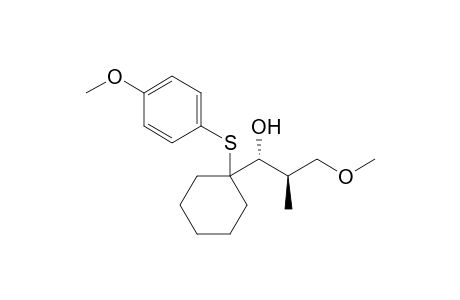 (1R,2R)-3-Methoxy-1-[1-(4-methoxy-phenylsulfanyl)-cyclohexyl]-2-methyl-propan-1-ol