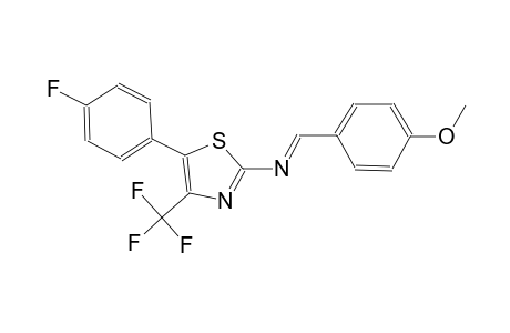 2-thiazolamine, 5-(4-fluorophenyl)-N-[(E)-(4-methoxyphenyl)methylidene]-4-(trifluoromethyl)-