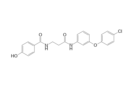 N-(3-(3-(4-Chlorophenoxy)phenylamino)-3-oxopropyl)-4-hydroxybenzamide