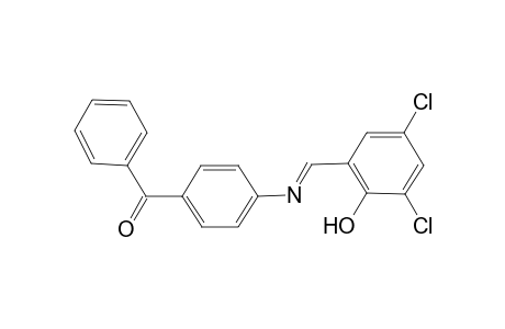 (4-{[(3,5-dichloro-2-hydroxyphenyl)methylidene]amino}phenyl)(phenyl)methanone