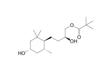 2,2-Dimethyl-propionic acid (S)-2-hydroxy-4-((1S,4S,6R)-4-hydroxy-2,2,6-trimethyl-cyclohexyl)-butyl ester