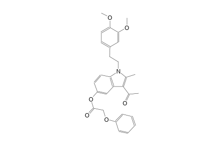 acetic acid, phenoxy-, 3-acetyl-1-[2-(3,4-dimethoxyphenyl)ethyl]-2-methyl-1H-indol-5-yl ester