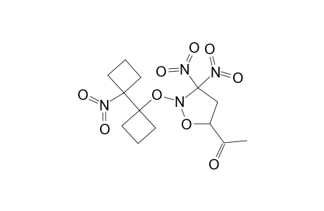 5-ACETYL-3,3-DINITRO-2-[1'-NITRO-1,1'-BI-(CYCLOBUTYL)-1-YLOXY]-ISOXAZOLIDINE;DIASTEREOMER_A;MAJOR_DIASTEREOMER