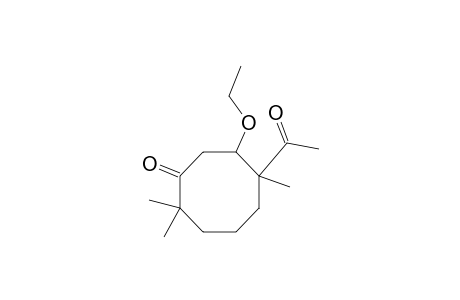 Cyclooctanone, 6-acetyl-7-ethoxy-2,2,6-trimethyl-