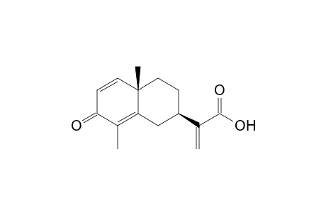 2-[(2R,4aS)-4a,8-dimethyl-7-oxidanylidene-1,2,3,4-tetrahydronaphthalen-2-yl]prop-2-enoic acid