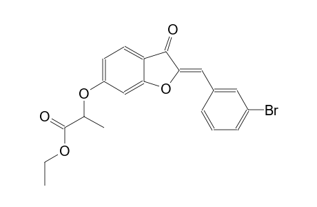propanoic acid, 2-[[(2Z)-2-[(3-bromophenyl)methylene]-2,3-dihydro-3-oxobenzofuranyl]oxy]-, ethyl ester