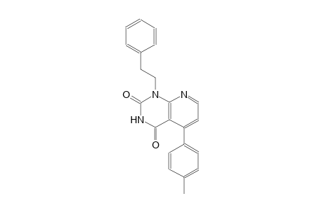 pyrido[2,3-d]pyrimidine-2,4(1H,3H)-dione, 5-(4-methylphenyl)-1-(2-phenylethyl)-