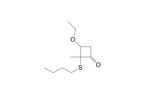 anti-2-(Butylthio)-3-ethoxy-2-methylcyclobutanone
