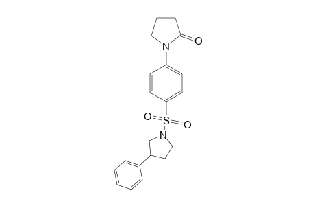 2-Pyrrolidinone, 1-[4-[(3-phenyl-1-pyrrolidinyl)sulfonyl]phenyl]-