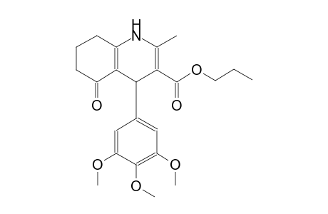 propyl 2-methyl-5-oxo-4-(3,4,5-trimethoxyphenyl)-1,4,5,6,7,8-hexahydro-3-quinolinecarboxylate