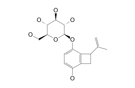 ACREMONIN-A-GLUCOSIDE;7-ISOPROPENYLBICYCLO-[4.2.0]-OCTA-1,3,5-TRIENE-2,5-DIOL-5-BETA-D-GLUCOPYRANOSIDE