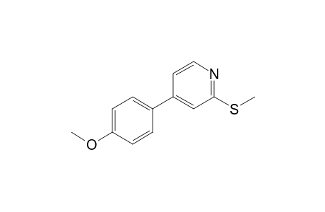 4-(4-Methoxyphenyl)-2-methylthiopyridine