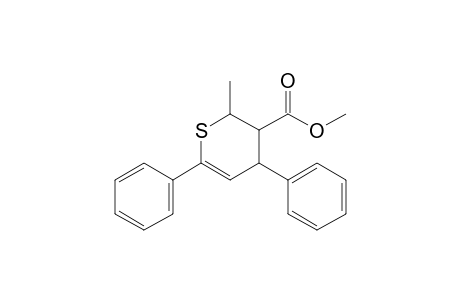 cis-Methyl 2-methyl-4,6-diphenyl-3,4-dihydrothiopyran-3(2H)-carboxylate