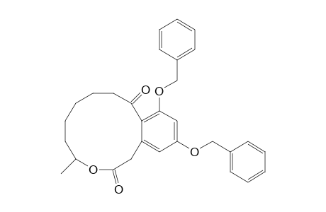 2H-3-Benzoxacyclododecin-2,10(1H)-dione, 4,5,6,7,8,9-hexahydro-4-methyl-11,13-bis(phenylmethoxy)-, (.+-.)-