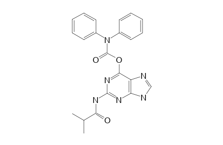 N,N-di(phenyl)carbamic acid [2-(isobutyrylamino)-7H-purin-6-yl] ester