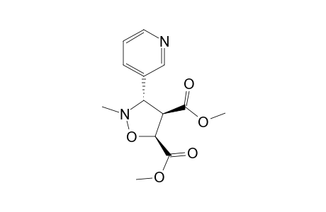 Dimethyl[3RS-(3.alpha.,4.beta.,5.beta.)]-2-methyl-3-(3'-pyridinyl)-isoxazolidine-4,5-dicarboxylate