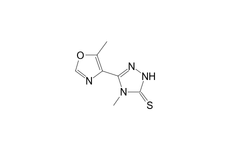 4-Methyl-3-(5-methyl-1,3-oxazol-4-yl)-1H-1,2,4-triazole-5-thione