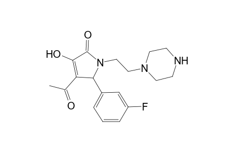 4-Acetyl-5-(3-fluorophenyl)-3-hydroxy-1-[2-(1-piperazinyl)ethyl]-1,5-dihydro-2H-pyrrol-2-one