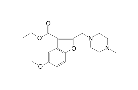 Ethyl 5-methoxy-2-[(4-methyl-1-piperazinyl)methyl]-1-benzofuran-3-carboxylate