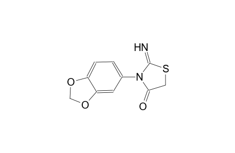 3-Benzo[1,3]dioxol-5-yl-2-imino-thiazolidin-4-one