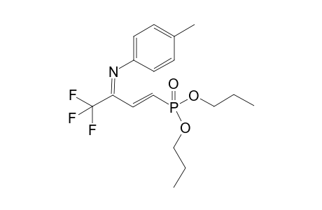 Dipropyl N-(4-methylphenyl)-imino-4,4,4-trifluorobut-1-enyl-phosphonate